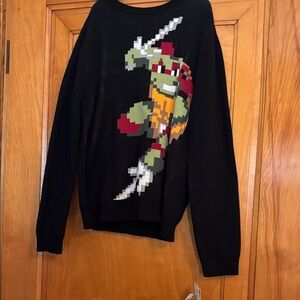 Andy & Evan Black Graphic Crewneck Sweater